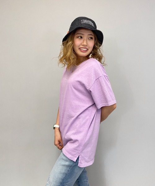 BILLABONG(ビラボン)の「BILLABONG/ビラボン ルーズシルエット ロゴTシャツ BB013-210(Tシャツ/カットソー・レディース・ホワイト/ブルー/パープル/ベージュ・M/L)」の21枚目の写真