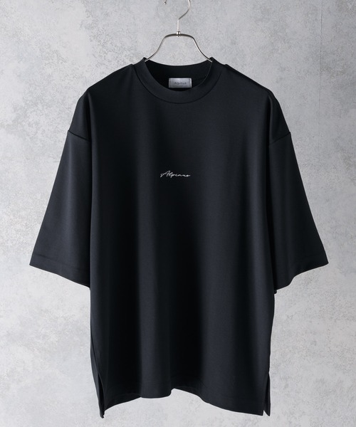 Alpinus(アルピナス)の「Alpinus - logo embroidery loose drape cut and sew / ロゴ刺繍ルーズドレープカットソー(Tシャツ/カットソー・メンズ・ホワイト/ブラック・SMALL/MEDIUM)」の13枚目の写真