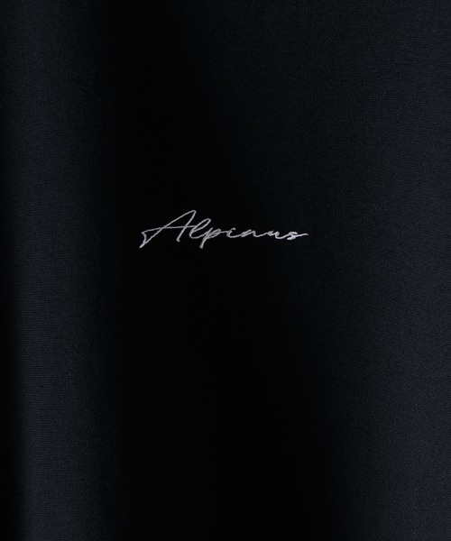 Alpinus(アルピナス)の「Alpinus - logo embroidery loose drape cut and sew / ロゴ刺繍ルーズドレープカットソー(Tシャツ/カットソー・メンズ・ホワイト/ブラック・SMALL/MEDIUM)」の16枚目の写真