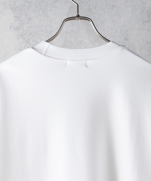 Alpinus(アルピナス)の「Alpinus - logo embroidery loose drape cut and sew / ロゴ刺繍ルーズドレープカットソー(Tシャツ/カットソー・メンズ・ホワイト/ブラック・SMALL/MEDIUM)」の18枚目の写真