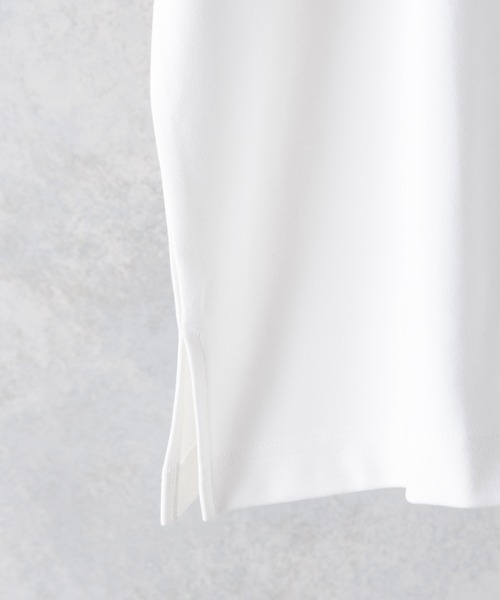 Alpinus(アルピナス)の「Alpinus - logo embroidery loose drape cut and sew / ロゴ刺繍ルーズドレープカットソー(Tシャツ/カットソー・メンズ・ホワイト/ブラック・SMALL/MEDIUM)」の20枚目の写真