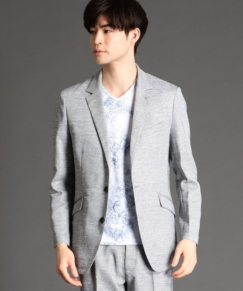 NICOLE CLUB FOR MEN（ニコルクラブフォーメン）の「ストレッチカラミジャケット（テーラードジャケット・メンズ・ライトグレー/チャコールグレー/ネイビー・X-LARGE/LARGE/XX-LARGE/MEDIUM）」の15枚目の写真