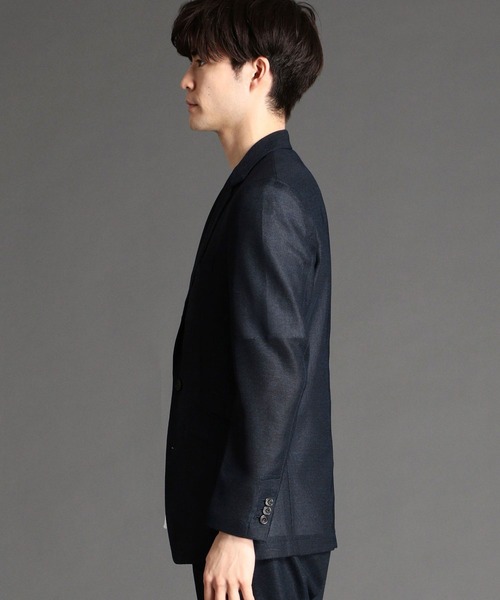 NICOLE CLUB FOR MEN（ニコルクラブフォーメン）の「ストレッチカラミジャケット（テーラードジャケット・メンズ・ライトグレー/チャコールグレー/ネイビー・X-LARGE/LARGE/XX-LARGE/MEDIUM）」の4枚目の写真