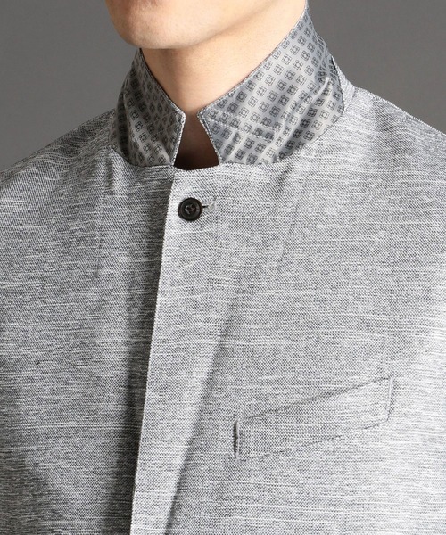 NICOLE CLUB FOR MEN（ニコルクラブフォーメン）の「ストレッチカラミジャケット（テーラードジャケット・メンズ・ライトグレー/チャコールグレー/ネイビー・X-LARGE/LARGE/XX-LARGE/MEDIUM）」の17枚目の写真