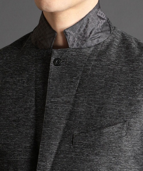 NICOLE CLUB FOR MEN（ニコルクラブフォーメン）の「ストレッチカラミジャケット（テーラードジャケット・メンズ・ライトグレー/チャコールグレー/ネイビー・X-LARGE/LARGE/XX-LARGE/MEDIUM）」の8枚目の写真