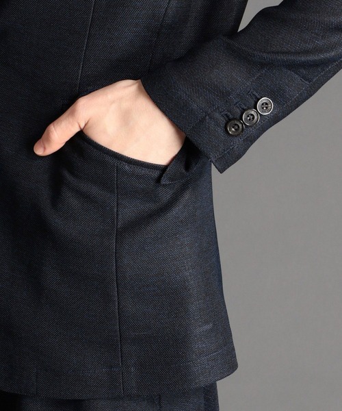 NICOLE CLUB FOR MEN（ニコルクラブフォーメン）の「ストレッチカラミジャケット（テーラードジャケット・メンズ・ライトグレー/チャコールグレー/ネイビー・X-LARGE/LARGE/XX-LARGE/MEDIUM）」の12枚目の写真