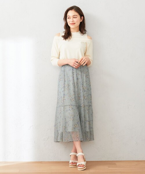 Feroux（フェルゥ）の「【洗える】カットオフショルダー ニット（ニット/セーター・レディース・ブラック系/アイボリー系/ライラック系・2）」の14枚目の写真