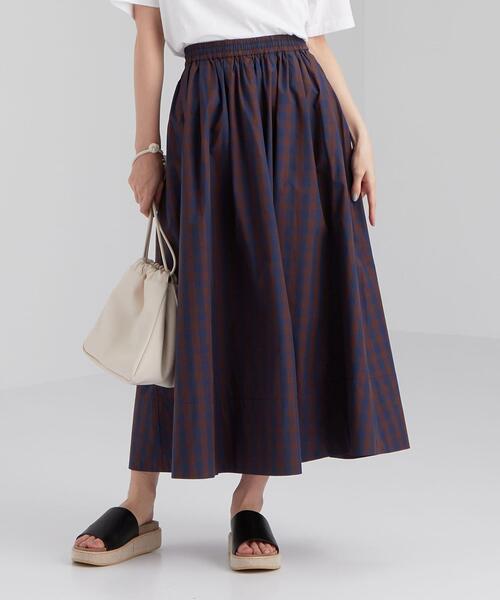 green label relaxing（グリーンレーベルリラクシング）の「CFC タイプライター ボリューム スカート（スカート・レディース・ベージュ/オレンジ/その他1/ロイヤルブルー・FREE）」の10枚目の写真