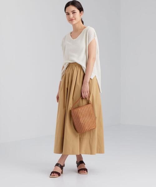 green label relaxing（グリーンレーベルリラクシング）の「CFC タイプライター ボリューム スカート（スカート・レディース・ベージュ/オレンジ/その他1/ロイヤルブルー・FREE）」の12枚目の写真