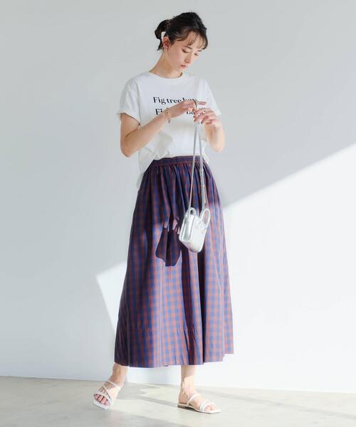 green label relaxing（グリーンレーベルリラクシング）の「CFC タイプライター ボリューム スカート（スカート・レディース・ベージュ/オレンジ/その他1/ロイヤルブルー・FREE）」の17枚目の写真