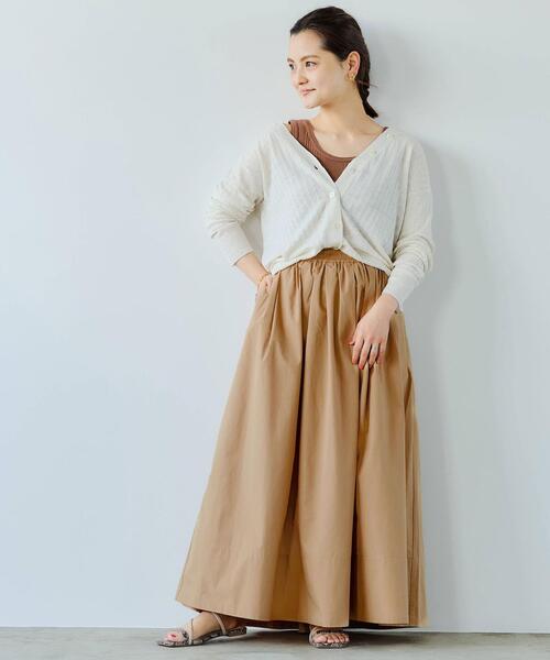 green label relaxing（グリーンレーベルリラクシング）の「CFC タイプライター ボリューム スカート（スカート・レディース・ベージュ/オレンジ/その他1/ロイヤルブルー・FREE）」の6枚目の写真