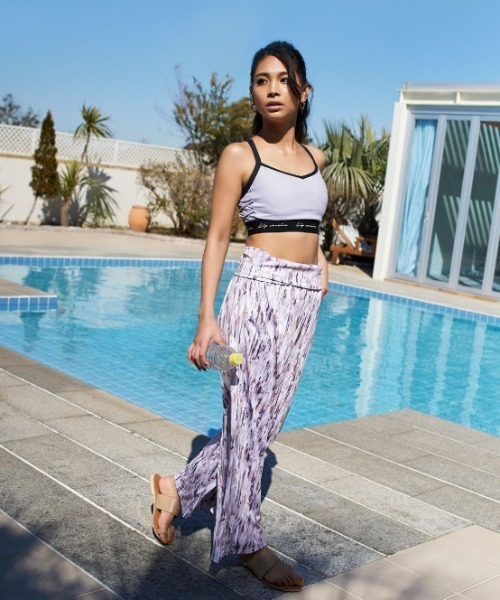 LIPSERVICE(リップサービス)の「【ムラサキスポーツ別注】LIP SERVICE/リップサービス 水陸両用 ハイウエストガウチョパンツ 364580(その他パンツ・レディース・ホワイト/ブラック/ベージュ・M)」の5枚目の写真