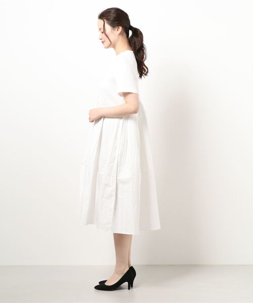 DONOBAN（ドノバン）の「カットソープリーツワンピース（ワンピース・レディース・ホワイト/ブラック・M）」の10枚目の写真