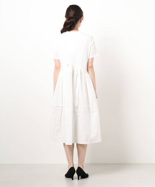 DONOBAN（ドノバン）の「カットソープリーツワンピース（ワンピース・レディース・ホワイト/ブラック・M）」の7枚目の写真