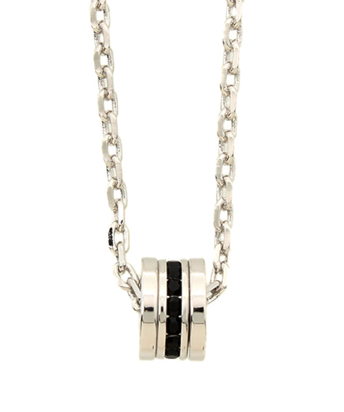 VENCEEXCHANGE（ヴァンスエクスチェンジ）の「CONラインリングネックレス（ネックレス・メンズ・ブラック/シルバー・FREE）」の2枚目の写真