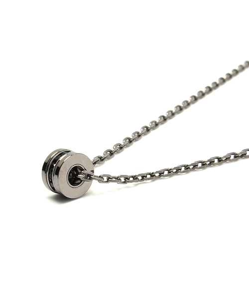 VENCEEXCHANGE（ヴァンスエクスチェンジ）の「CONラインリングネックレス（ネックレス・メンズ・ブラック/シルバー・FREE）」の4枚目の写真