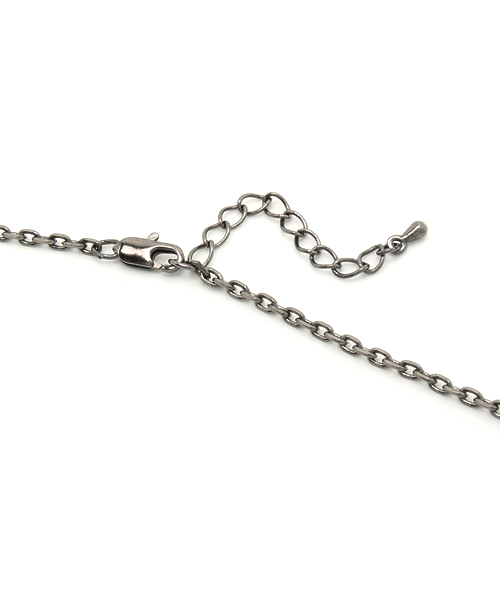 VENCEEXCHANGE（ヴァンスエクスチェンジ）の「CONラインリングネックレス（ネックレス・メンズ・ブラック/シルバー・FREE）」の5枚目の写真