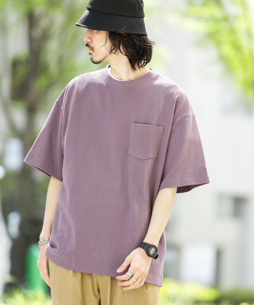 JEMORGAN(ジェーイーモーガン)の「『別注』JEMORGAN×Sonny Label ヘビーカノコTシャツ(Tシャツ/カットソー・メンズ・ブラック/パープル/オフホワイト/インディゴブルー/オートミール・MEDIUM/LARGE)」の5枚目の写真