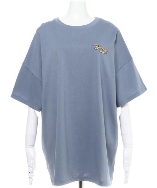 INGNI（イング）の「BackサークルロゴチュニックTシャツ（Tシャツ/カットソー・レディース・オフホワイト/カーキ/ブルー/スミクロ・M）」の8枚目の写真