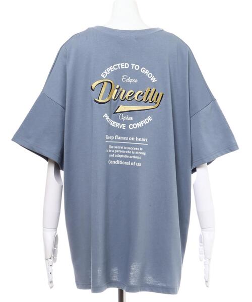 INGNI（イング）の「BackサークルロゴチュニックTシャツ（Tシャツ/カットソー・レディース・オフホワイト/カーキ/ブルー/スミクロ・M）」の7枚目の写真