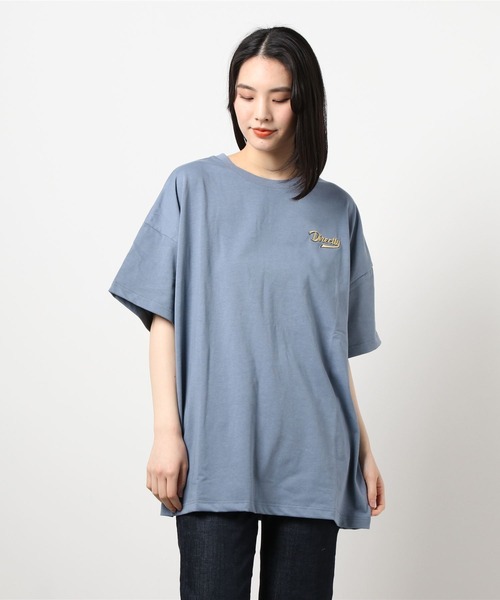 INGNI（イング）の「BackサークルロゴチュニックTシャツ（Tシャツ/カットソー・レディース・オフホワイト/カーキ/ブルー/スミクロ・M）」の4枚目の写真