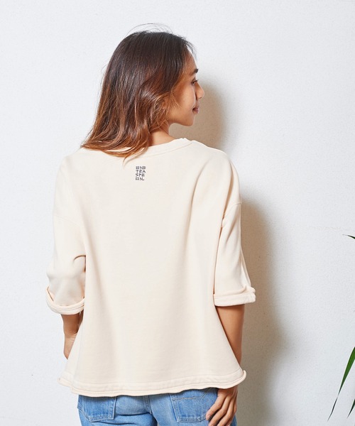 One Tea spoon(ワンティースプーン)の「ONE TEA SPOON STONE ISLAND SWEAT TEE (ワンティースプーン )(グレー)(23938)(Tシャツ/カットソー・レディース・グレー・S)」の4枚目の写真