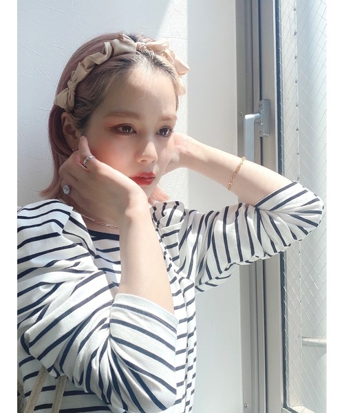 JUMELLE（ジュメロ）の「エマカチューシャ（カチューシャ・レディース・ブラック/ベージュ・FREE）」の10枚目の写真