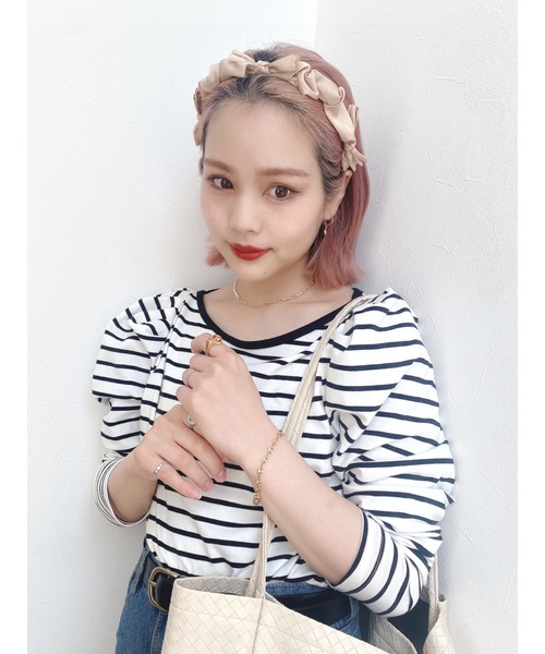 JUMELLE（ジュメロ）の「エマカチューシャ（カチューシャ・レディース・ブラック/ベージュ・FREE）」の12枚目の写真