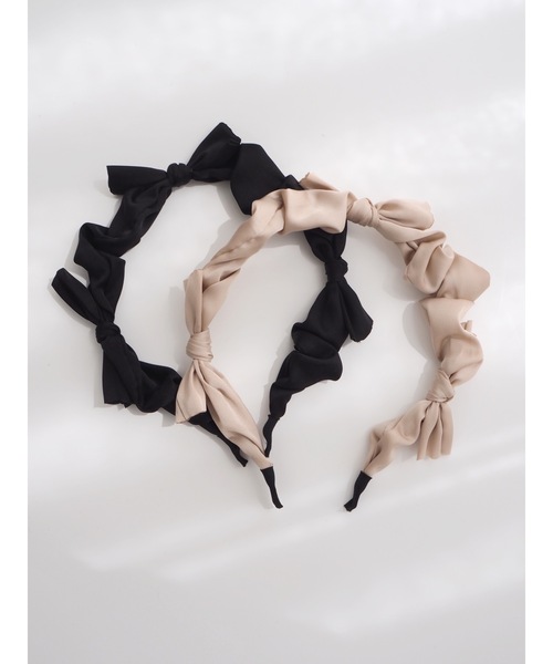 JUMELLE（ジュメロ）の「エマカチューシャ（カチューシャ・レディース・ブラック/ベージュ・FREE）」の16枚目の写真