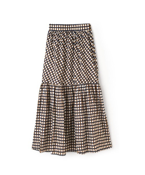 marjour（マージュール）の「CHECK TIERED SKIRT（スカート・レディース・ブラウン/グリーン・MEDIUM/MEDIUM/TALL）」の5枚目の写真