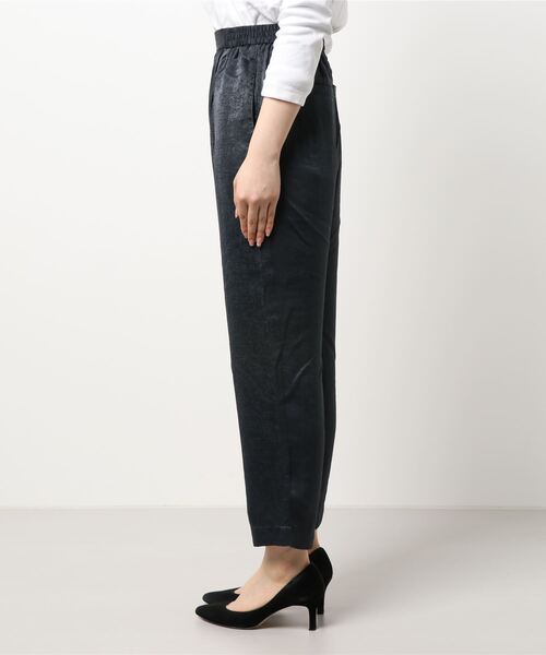 AMERICAN HOLIC（アメリカンホリック）の「バックポケットとろみテーパードパンツ ＊（その他パンツ・レディース・ブラック/カーキ/サックスブルー・M/L）」の5枚目の写真