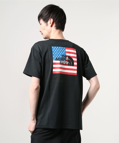 THE NORTH FACE(ザノースフェイス)の「ザ ノース フェイス THE NORTH FACE アウトドア 半袖Tシャツ S/S National Flag Tee(ショートスリーブナショナルフラッグティー)(Tシャツ/カットソー・メンズ・ブラック/ホワイト・L/LL/M)」の5枚目の写真