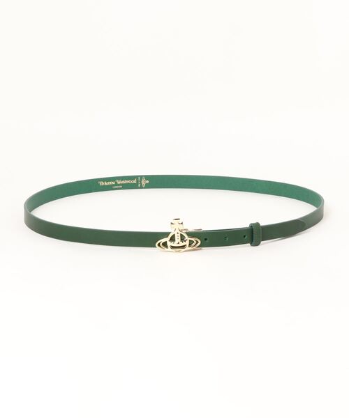 Vivienne Westwood(ヴィヴィアンウエストウッド)の「82010052/41191BELTS SMALL LINE ORB BUCK(ベルト・レディース・ブラック/グリーン/ブルー・FREE)」の1枚目の写真
