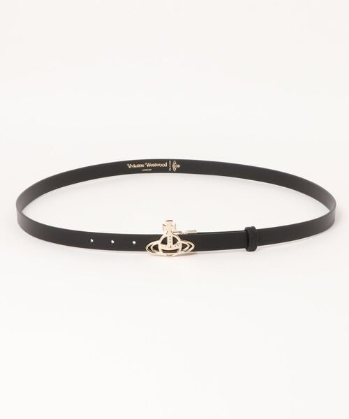 Vivienne Westwood(ヴィヴィアンウエストウッド)の「82010052/41191BELTS SMALL LINE ORB BUCK(ベルト・レディース・ブラック/グリーン/ブルー・FREE)」の2枚目の写真