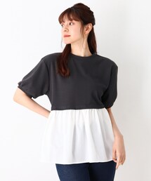 Cutie Blonde | 【S-L】レイヤード風プルオーバー(Tシャツ/カットソー)