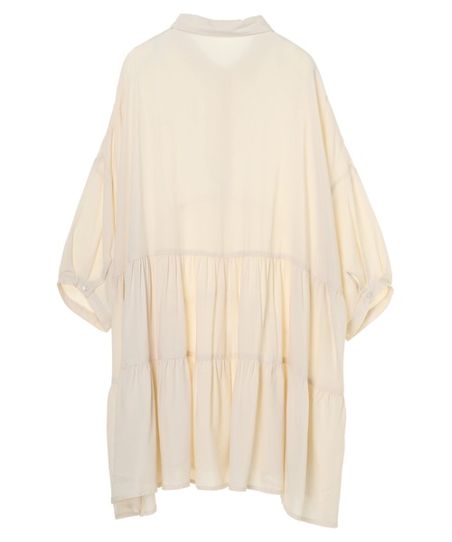 CRAFT STANDARD BOUTIQUE（クラフトスタンダードブティック）の「変形ティアードシャツ　＊◇（シャツ/ブラウス・レディース・ダークパープル/ブラック/ベージュ/アイボリー・FREE）」の13枚目の写真