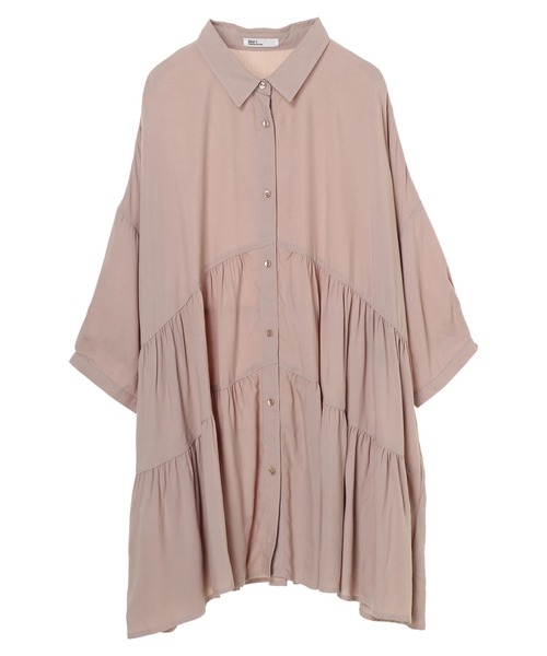 CRAFT STANDARD BOUTIQUE（クラフトスタンダードブティック）の「変形ティアードシャツ　＊◇（シャツ/ブラウス・レディース・ダークパープル/ブラック/ベージュ/アイボリー・FREE）」の20枚目の写真