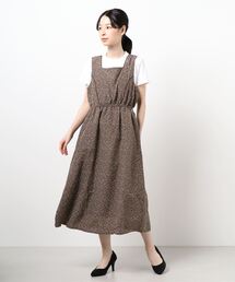 ehka sopo | 花柄パイピングジャンスカ(ジャンパースカート)