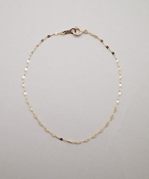 ISOLATION（アイソレーション）の「【ISOLATION / アイソレーション】K10YG Petal Chain Bracelet / ペタルチェーンブレスレット（ブレスレット・レディース・ゴールド・16cm）」の3枚目の写真