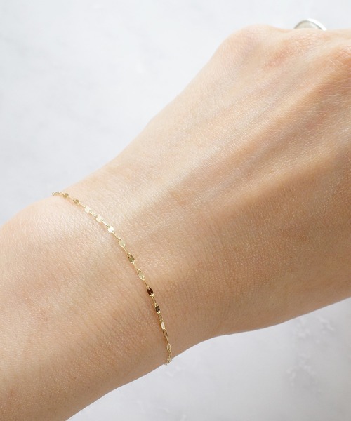 ISOLATION（アイソレーション）の「【ISOLATION / アイソレーション】K10YG Petal Chain Bracelet / ペタルチェーンブレスレット（ブレスレット・レディース・ゴールド・16cm）」の12枚目の写真