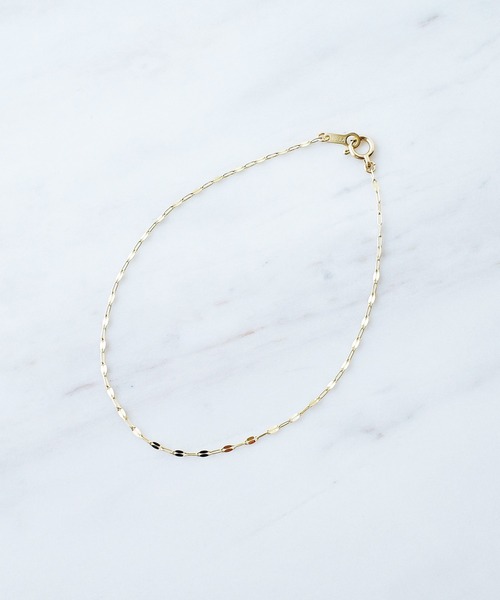 ISOLATION（アイソレーション）の「【ISOLATION / アイソレーション】K10YG Petal Chain Bracelet / ペタルチェーンブレスレット（ブレスレット・レディース・ゴールド・16cm）」の13枚目の写真