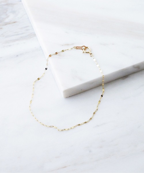 ISOLATION（アイソレーション）の「【ISOLATION / アイソレーション】K10YG Petal Chain Bracelet / ペタルチェーンブレスレット（ブレスレット・レディース・ゴールド・16cm）」の15枚目の写真