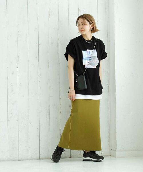 coen(コーエン)の「アートフォトプリントTシャツ(Tシャツ/カットソー・レディース・オフホワイト/クリーム/ブラック・MEDIUM/LARGE)」の15枚目の写真