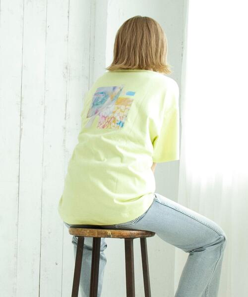 coen(コーエン)の「アートフォトプリントTシャツ(Tシャツ/カットソー・レディース・オフホワイト/クリーム/ブラック・MEDIUM/LARGE)」の9枚目の写真