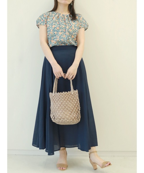 Te chichi(テチチ)の「切り替えフレアスカート(スカート・レディース・ネイビー/ブラウン/グリーン・フリ-)」の15枚目の写真