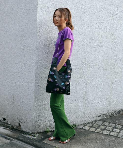 X-girl（エックスガール）の「CHINESE JACQUARD MARCHE BAG（ハンドバッグ・レディース・マルチ・ONE SIZE）」の14枚目の写真