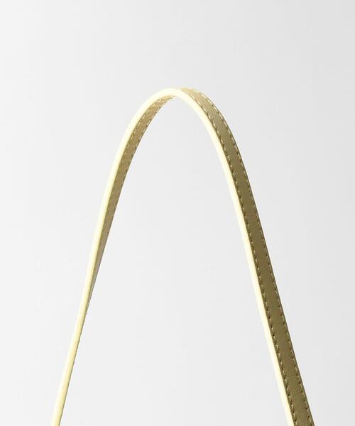 green label relaxing（グリーンレーベルリラクシング）の「＜Et/clo(エックロ)＞ クロワッサン 3WAY ショルダー ハンド バッグ（ショルダーバッグ・レディース・ブラック/オフホワイト/イエロー/ダークブラウン・FREE）」の18枚目の写真