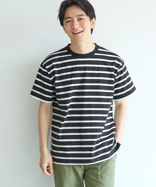 メンズ ハリ感ボーダークルーネックtシャツ Tシャツ カットソー Coca Coca コカ のファッション通販 Zozotown