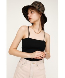 SLY | ASYMMETRY STRAP RIB CAMISOLE/アシンメトリーストラップリブキャミソール(キャミソール)