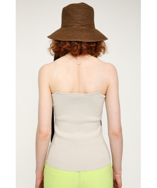 SLY（スライ）の「ASYMMETRY STRAP RIB CAMISOLE アシンメトリーストラップ リブ キャミソール（キャミソール・レディース・ブラック/ライム/アイボリー/ブラウン・FREE）」の14枚目の写真